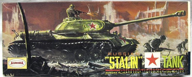 Aurora 1/48 Russian Stalin Tank, 303-98 plastic model kit